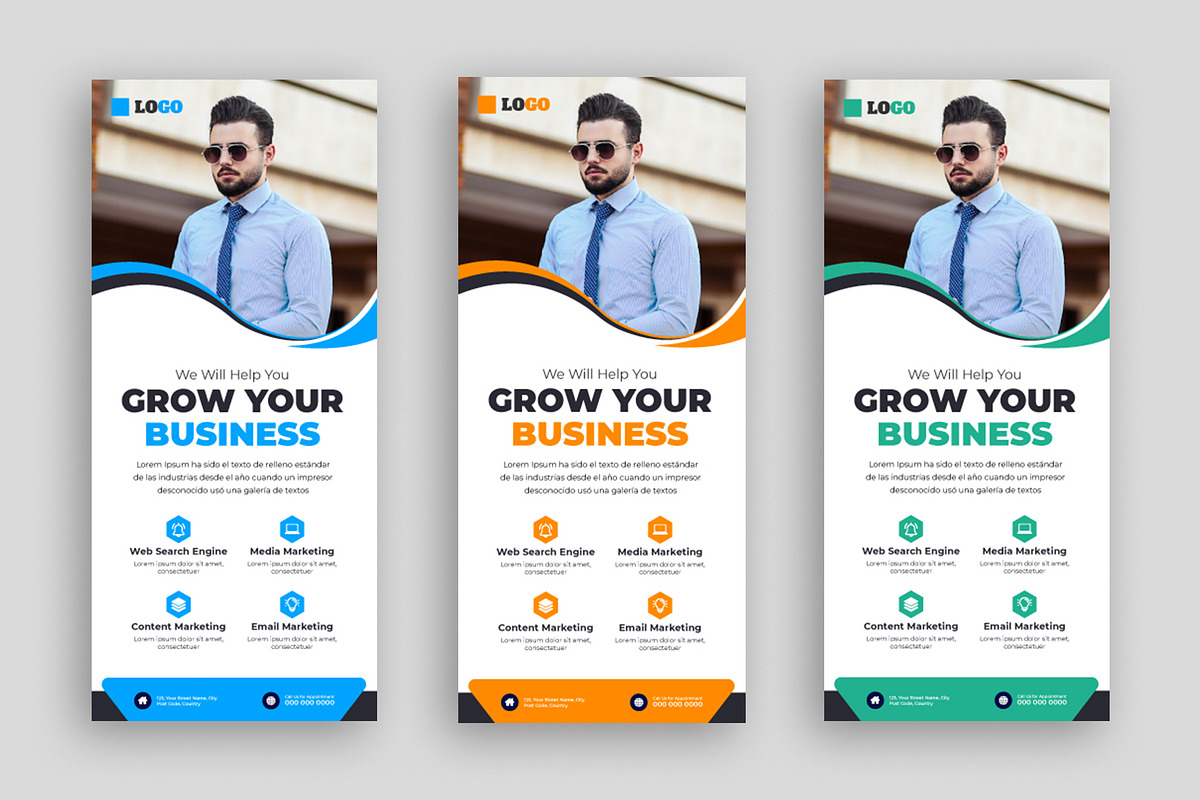 Business Rack Card or DL Flyer, a Flyer Template by nandinigraphics