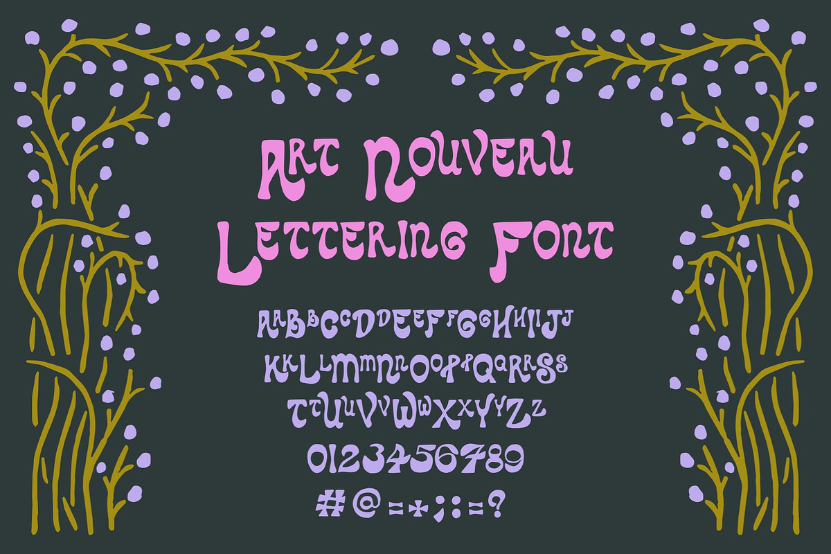Art Nouveau Graphics & Font, a Graphic by Liz Kohler Brown (Photo 2 of 33)