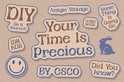 Amigie Vintage, a Sans Serif Font by Craft Supply Co. (Thumbnail 5 of 8)