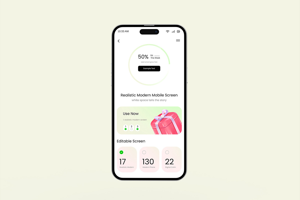 Smartphone Screen Mockup Collection, an iPhone Mockup by graphypix (Photo 11 of 14)