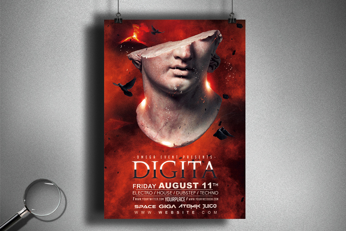 Digita | 2 Conceptual Flyer Designs, a Flyer Template by GIGA-TEMPLATE (Photo 3 of 8)