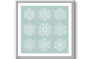Set of Vector Snowflakes, a Texture Graphic by FineArtStudio (Thumbnail 3 of 3)