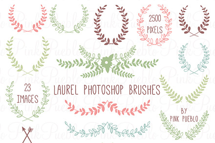 Floral Banner Photoshop Brushes preview 3