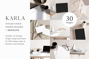 Karla Photo Mockup Bundle, an iPad Mockup by Moyo Studio