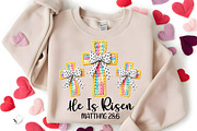 He is risen Christian Easter PNG, an Illustration by Canvas Craft (Thumbnail 3 of 7)