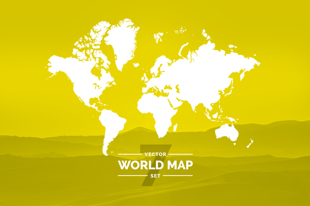 Set world maps. Dotted & silhouette, an Illustration by alekseiderin (Photo 1 of 8)