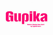 Gupika - Modern Display Sans Serif, a Sans Serif Font by Typeformers (Thumbnail 1 of 5)
