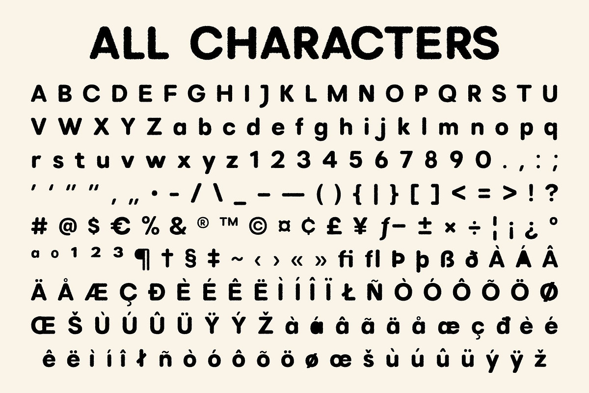 Radeil Rounded Rough, a Sans Serif Font by Craft Supply Co. (Photo 8 of 8)