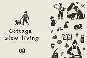 Cottage Living Illustration Icon Set, a Decorative Illustration by anastasiia.art (Thumbnail 1 of 8)