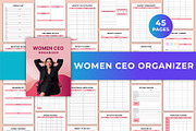 Women CEO Organizer Canva Kdp, a Stationery Template by Mustafiz (Thumbnail 1 of 5)