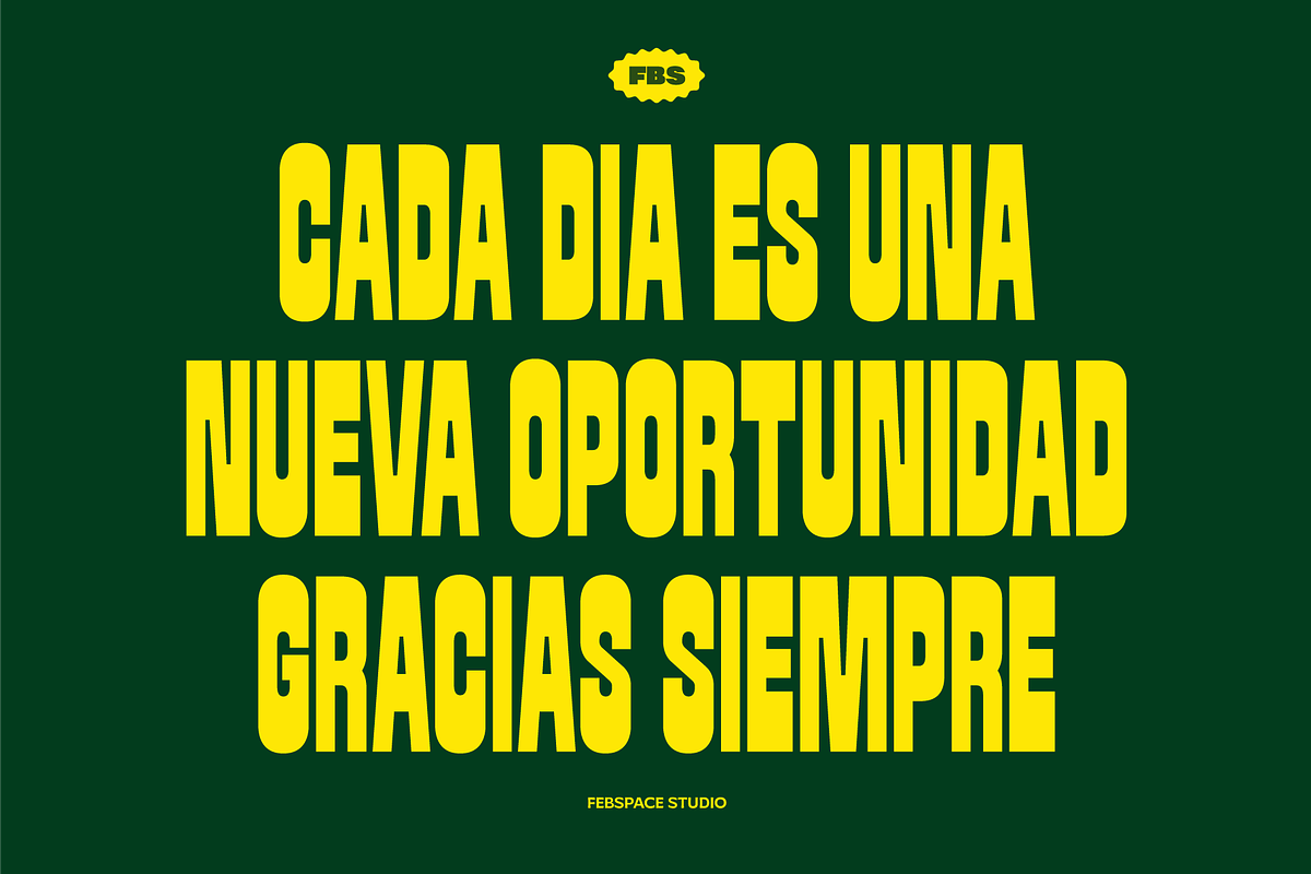FBS Nacho Typeface, a Sans Serif Font by Febspace Studio (Photo 5 of 20)
