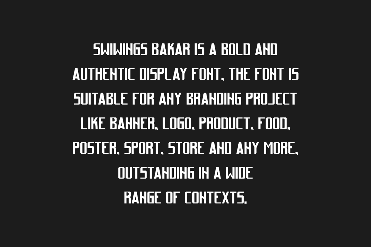 Swiwings Bakar - Typeface Font, a Blackletter Font by QR Design Studio (Photo 4 of 10)