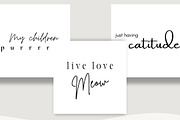 Live Love Meow Quotes (15 Images), a Social Media Template by Ivory Mix (Thumbnail 1 of 2)