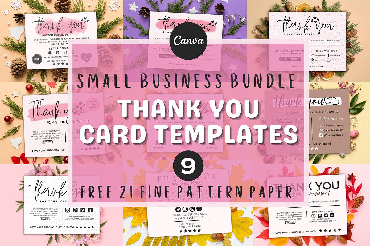 Thank You Card For Small Business #1, a Flyer Template by Oskar Wantopi (Photo 1 of 12)