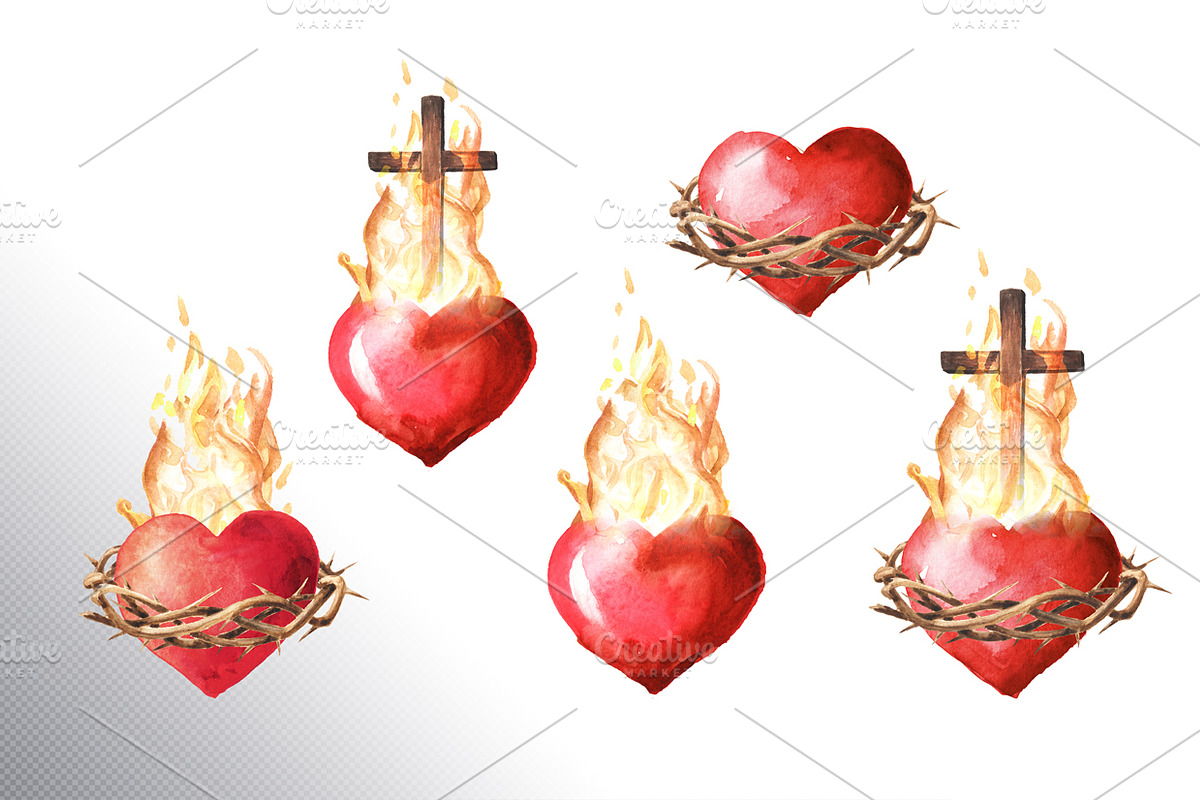 Catholic. Watercolor collection, an Object Illustration by Daria Ustiugova (Photo 5 of 12)