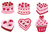 Valentine's Day Cake clipart, an Illustration by Designworld (Thumbnail 5 of 5)