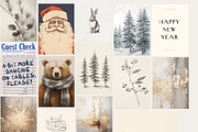 New Year Vintage Prints + Bold Font, a Background Graphic by Laras Wonderland (Thumbnail 11 of 11)