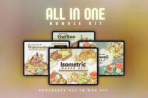 ALL IN ONE Procreate Bundle Set