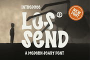 Los Send - Modern Scary Font, a Handwritten Font by MaikoHatta (Thumbnail 1 of 6)
