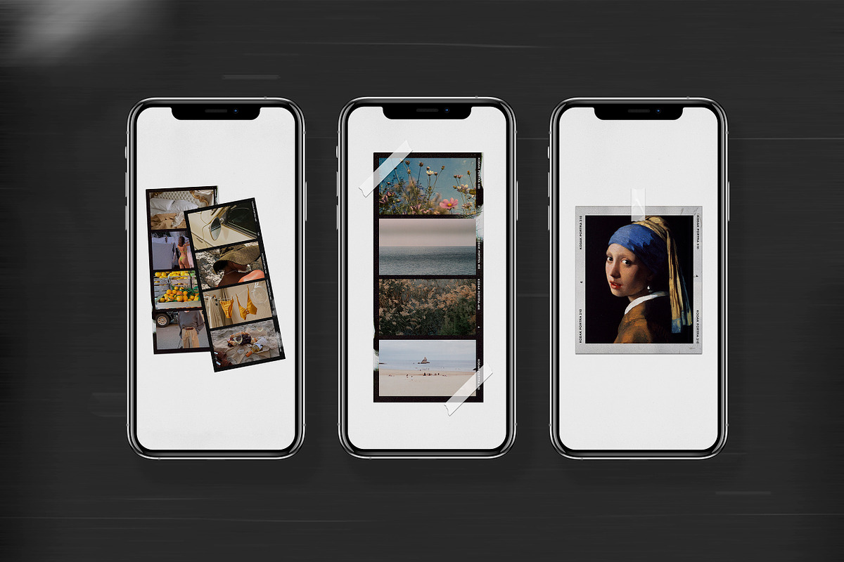 200 Film Frames & Instant Templates, a Social Media Template by Feel This (Photo 8 of 32)