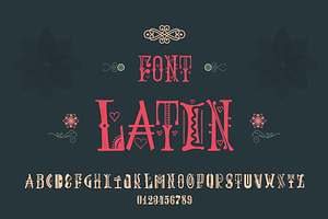 Decorative font - Spring