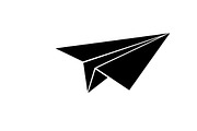 Simple black airplane icon symbol, an Illustration by Amazin_art (Thumbnail 7 of 21)
