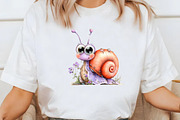 Whimsical summer snail Clipart, an Illustration by Designworld (Thumbnail 4 of 6)