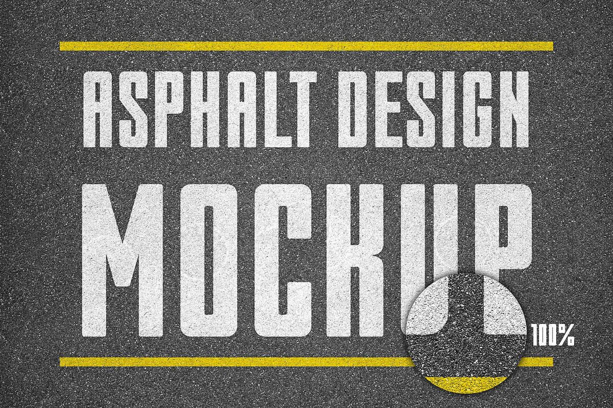 Asphalt texture design mockup, a Texture Graphic by RM_design