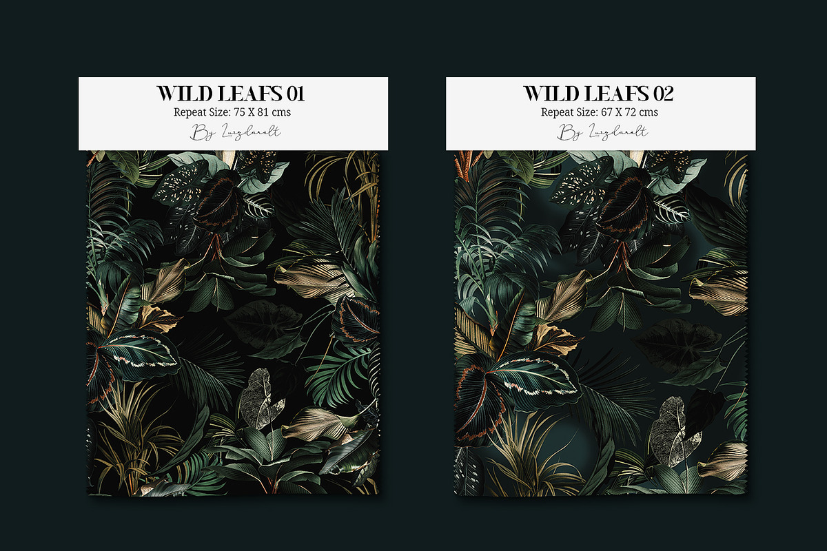 Wild Leafs (Foliage Pattern), a Wallpaper Graphic by Luiz da Rolt Grathwohl (Photo 4 of 8)