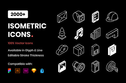 2000+ Isometric Icons Set