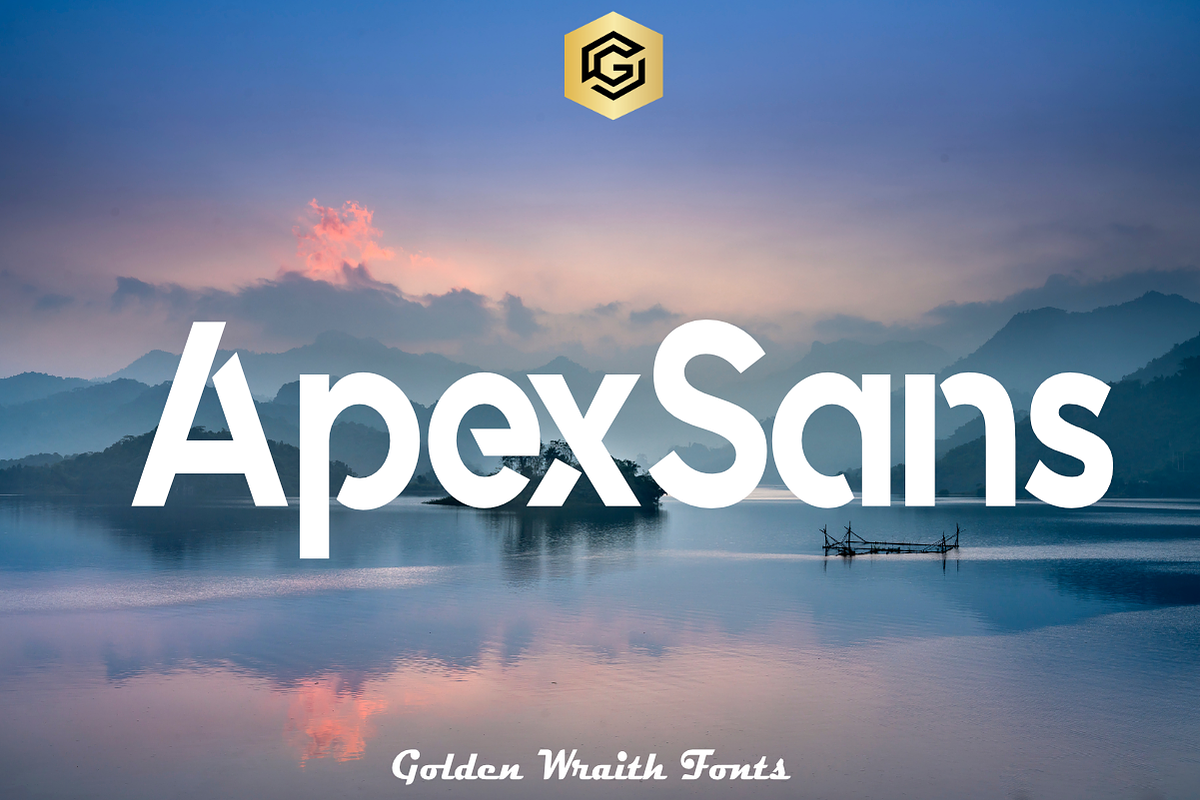 Apexsans Font, a Sans Serif Font by Golden Wraith