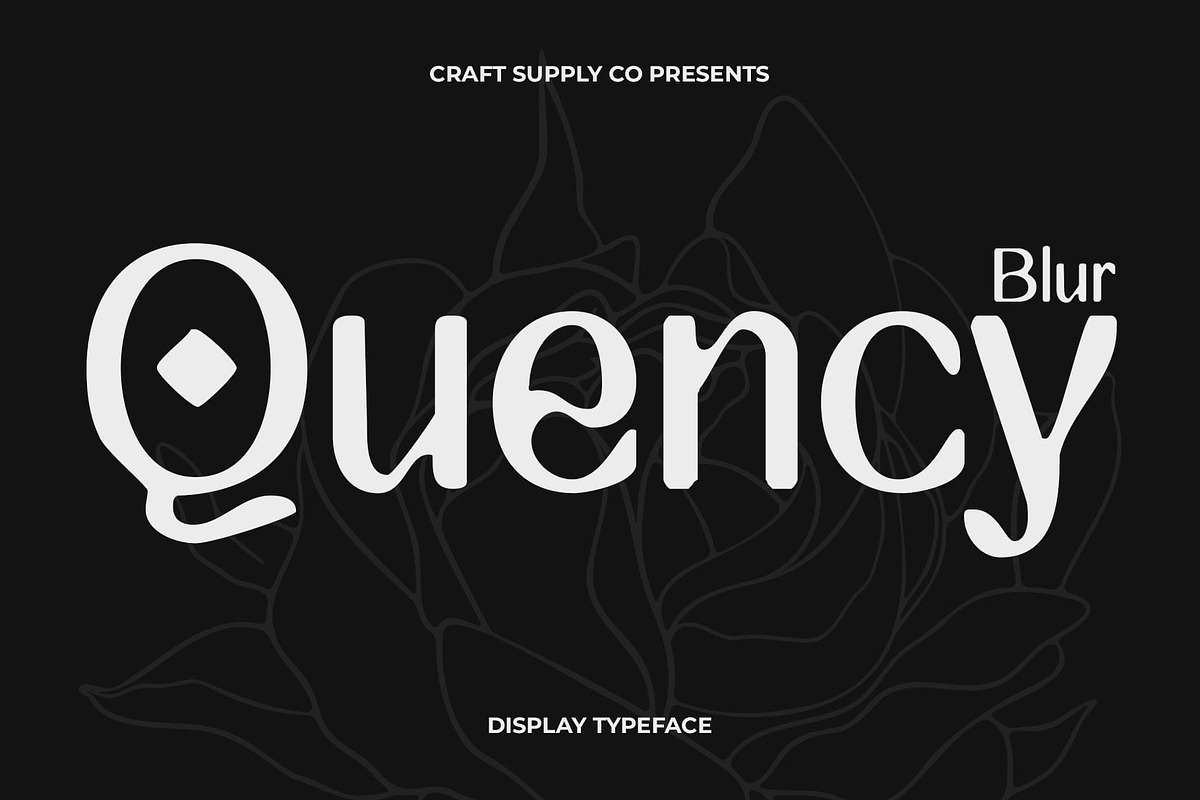 Quency Blur, a Sans Serif Font by Craft Supply Co. (Photo 1 of 8)