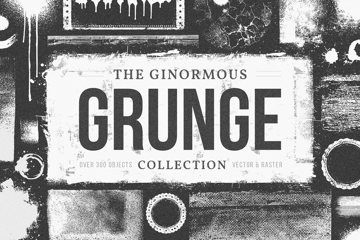 The Ginormous Grunge Collection, a Texture Graphic by Mera Pixels (Photo 1 of 12)