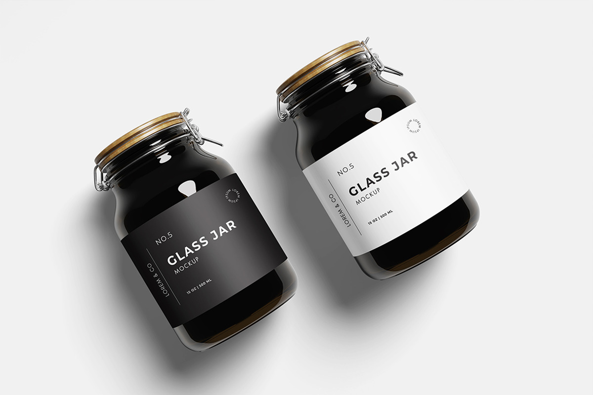 Glass Jar Mockup, a Product Mockup by bimockup (Photo 6 of 6)