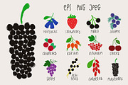 Go for Berries. Forest Collection., a Food Illustration by Annakniaz (Thumbnail 3 of 10)