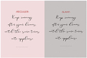 Roommates Script (Reguler & Slant), a Script Font by Jhoel Design (Thumbnail 6 of 16)