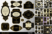 Retro black gold labels set 1, a Decorative Illustration by Merfin (Thumbnail 2 of 10)