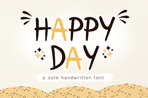 Happy Day Handwriting Font