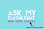 Ask My Flashlight, a Sans Serif Font by TypeKatsu (Thumbnail 1 of 3)