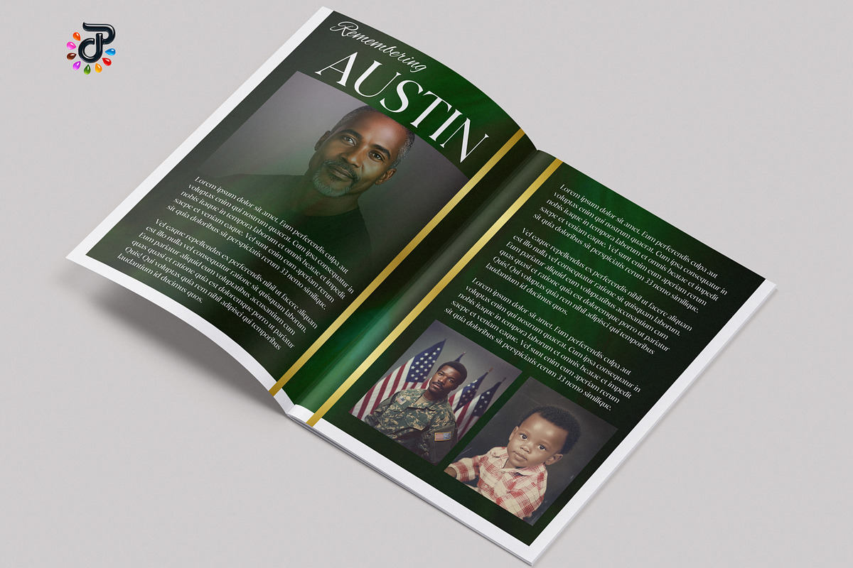 Elegant Canva Obituary Template preview 6