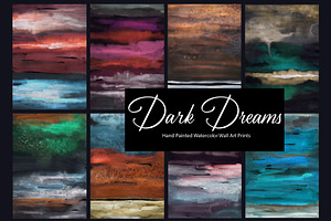 Dark Dreams- watercolor art