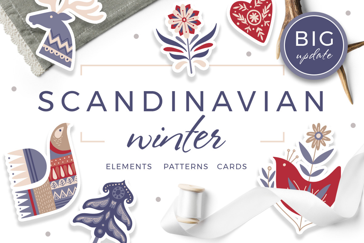 Scandinavian Winter Holiday Pack, an Object Graphic by Beauty Drops (Photo 1 of 15)