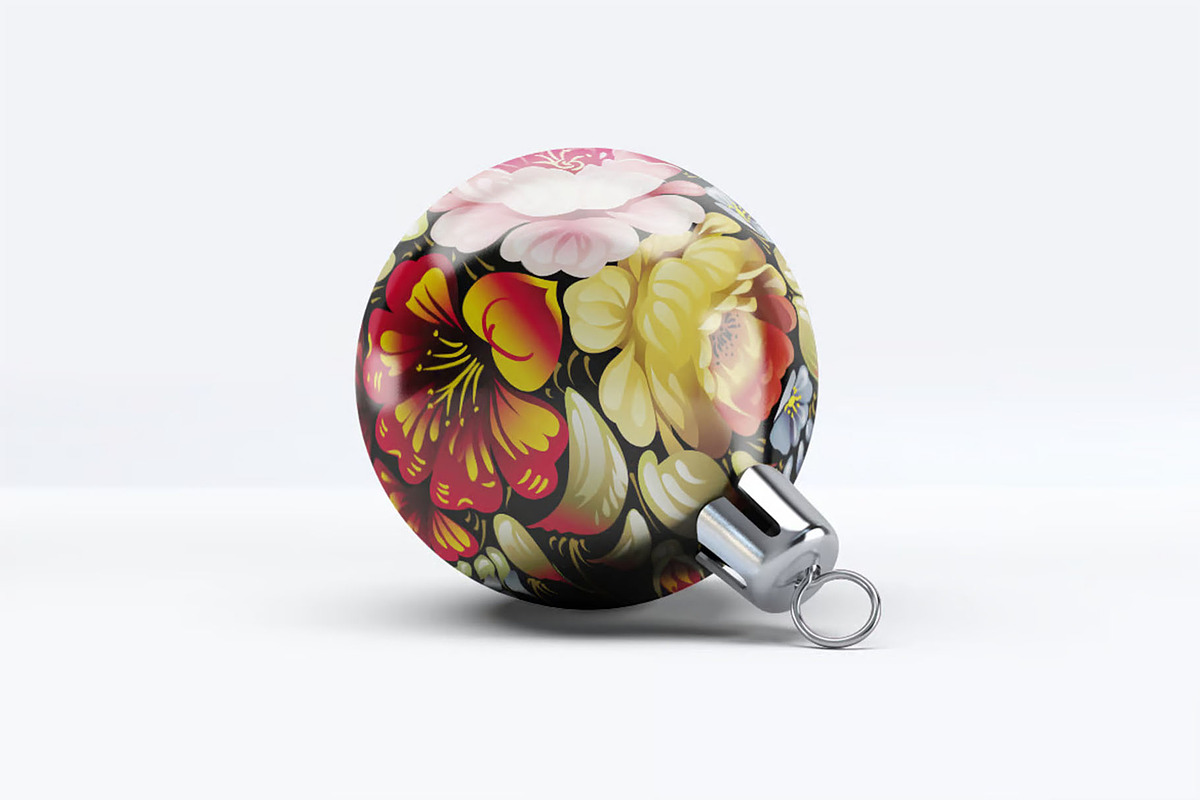 Christmas Ball Mock-up, a Product Mockup by Se٧enStudio (Photo 3 of 7)