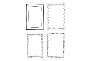 Black And White Outlined Frames