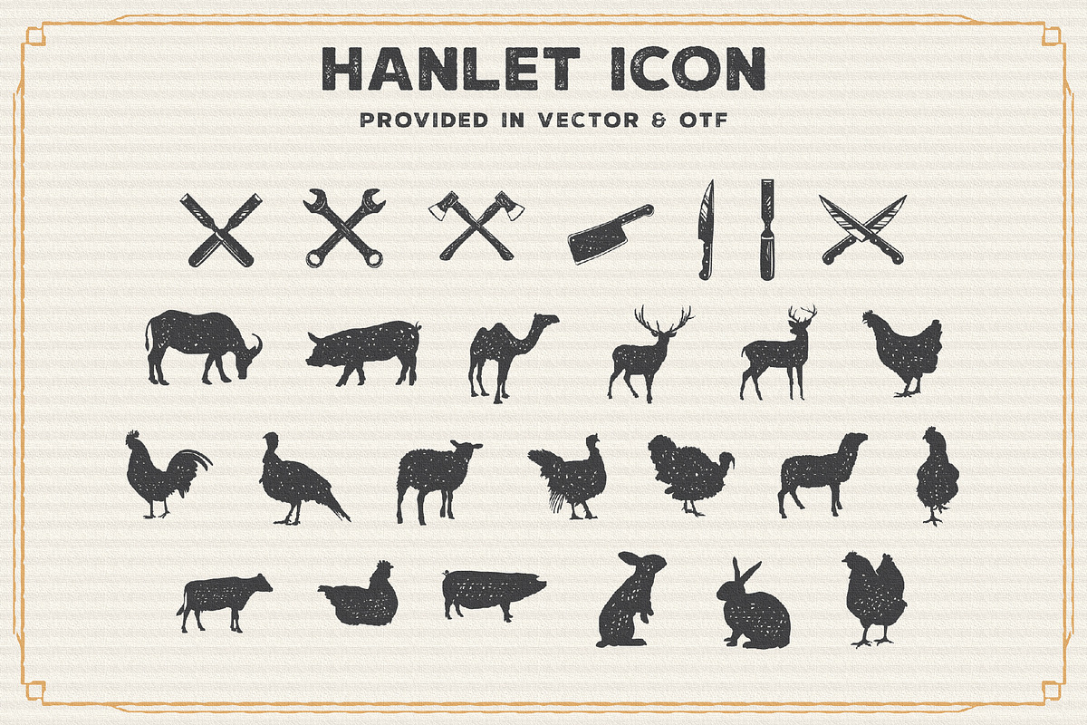Hanleth vintage font duo, a Sans Serif Font by great19 (Photo 9 of 15)