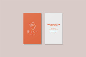 Vertical Business Card Mockup Bundle