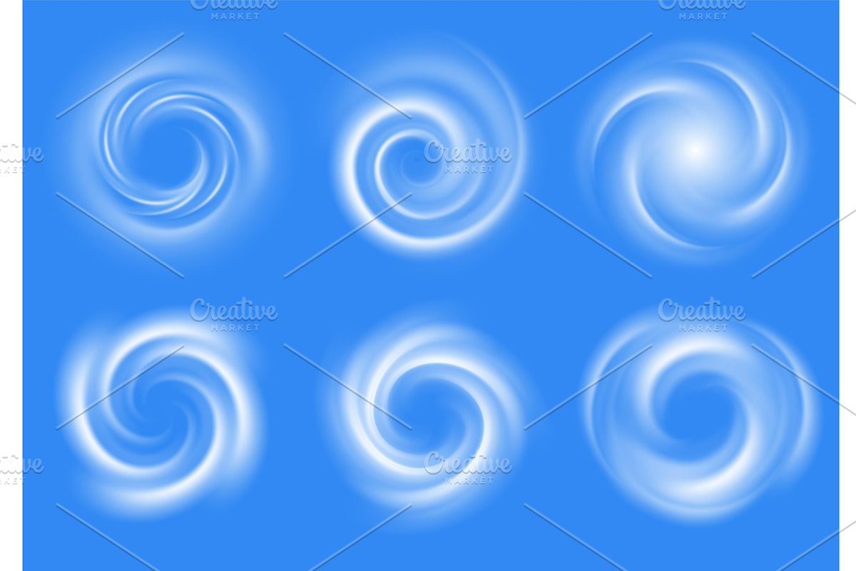 Air swirl. Swirl light effect, an Illustration by Frogella