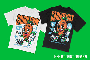 Carrot Way T-Shirt Illustration