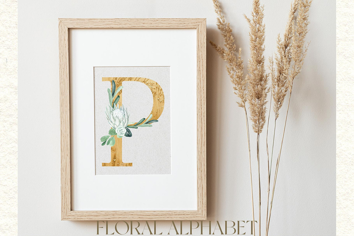 White Proteas and Eucalyptus Boho, a Texture Illustration by Catch the Dream Art (Photo 6 of 9)