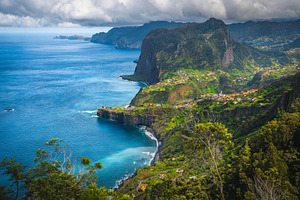 Seaside view with high cliffs, a Nature Photo by Alpine Dreams